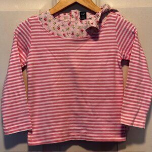 NWT Baby Gap Striped Floral Shirt sz 3